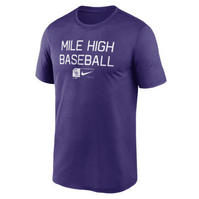 Colorado Rockies Baseball Phrase Legend Men's Nike Dri-FIT MLB T-Shirt