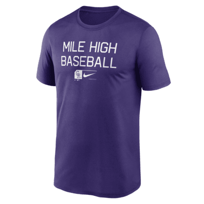 Мужская футболка Colorado Rockies Baseball Phrase Legend