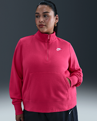 Женский свитшот Nike Sportswear Club Fleece 1/2-Zip (Plus Size)