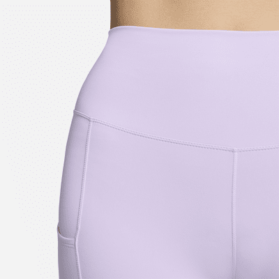 Shorts de ciclismo con bolsillos de tiro alto de 20 cm para mujer Nike One