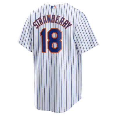 Darryl Strawberry New York Mets Men's Nike MLB Replica Jersey