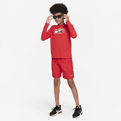 Nike Dri-FIT Multi Big Kids' (Boys') Long-Sleeve Top. Nike.com