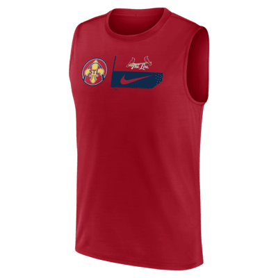 Playera Nike de la MLB para hombre St. Louis Cardinals City Connect Speed