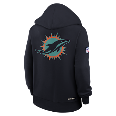 Miami Dolphins Rivalries Collection Sideline Women's Nike Dri-FIT NFL Pullover Hoodie