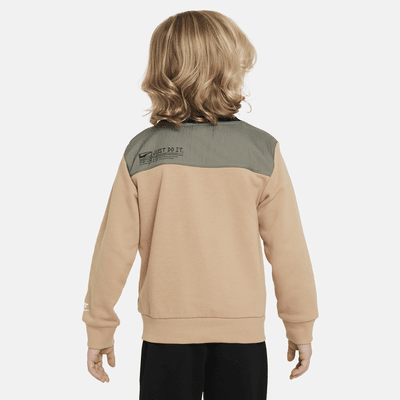 Sudadera de cuello redondo de French Terry para niños talla pequeña Nike Sportswear Paint Your Future