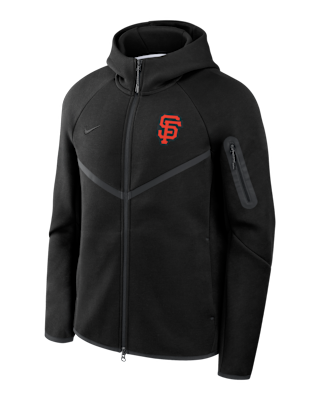 Мужская куртка San Francisco Giants Tech Fleece Windrunner Nike MLB Full-Zip Hooded для бега
