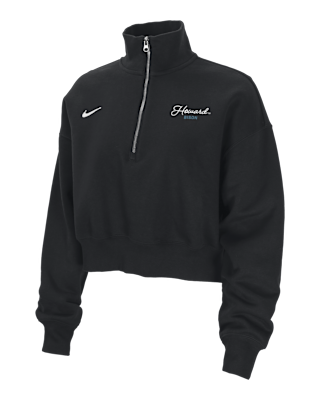 Женские  Nike College Phoenix Fleece (North Carolina A&T University) Cropped 1/4-Zip Pullover