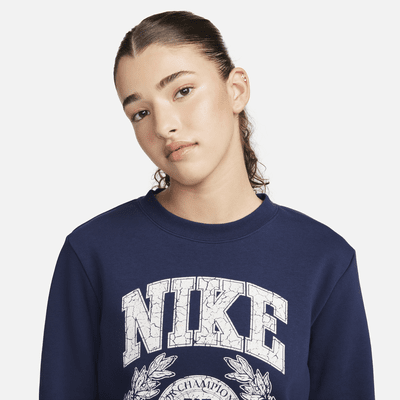 Sudadera de cuello redondo para mujer Nike Sportswear Club Fleece