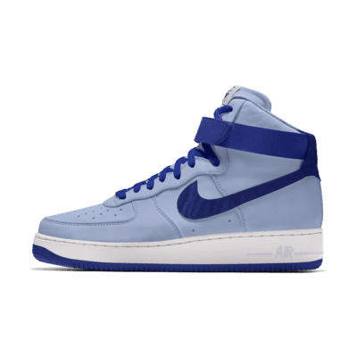 high top air force ones blue