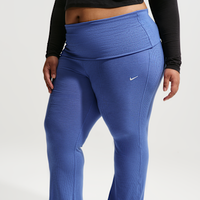 Nike Sportswear Chill Knit Women's Mid-Rise Tight Ribbed Pants (Plus Size)