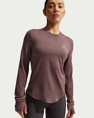Женские  Nike Swift Dri-FIT UV Long-Sleeve Crew-Neck Top для бега
