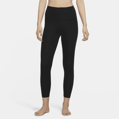 Nike Women's Yoga Luxe High-Waisted 7/8 Color-Block Leggings in