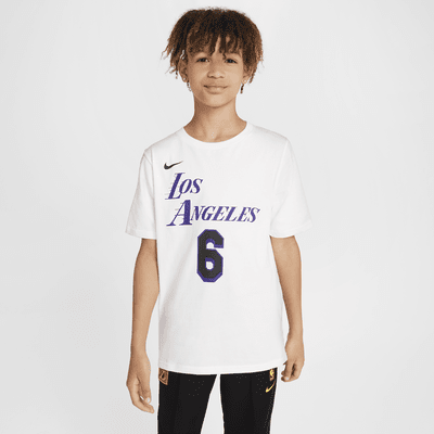 Los Angeles Lakers City Edition Older Kids' Nike NBA T-Shirt