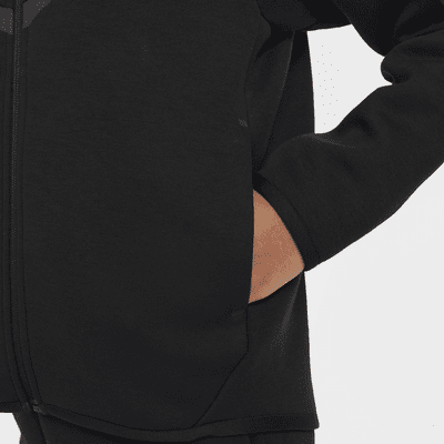 Rozpinana bluza z kapturem dla dużych dzieci (dziewcząt) Nike Sportswear Tech Fleece