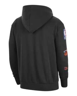 Nike Men's Miami Heat Black Fleece Courtside Statement Hoodie, XXL