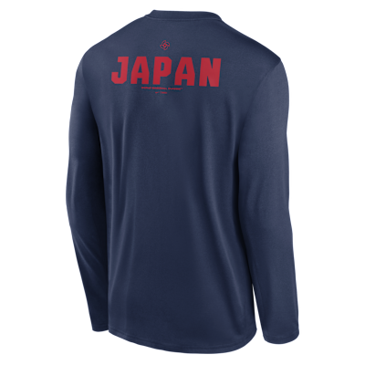 Playera de manga larga Nike Dri-FIT para hombre Japan National Baseball Team 2026 World Baseball Classic 2-Hit Legend