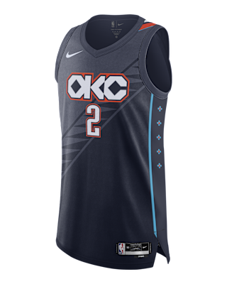 Мужские джерси Shai Gilgeous-Alexander Oklahoma City Thunder City Edition Nike Dri-FIT ADV NBA Authentic Jersey