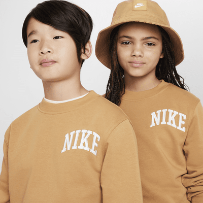 Nike Sportswear Club Big Kids' French Terry Crew-Neck Sweatshirt