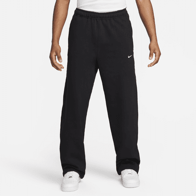 Pantalon en tissu Fleece à ourlet ouvert Nike Solo Swoosh pour homme