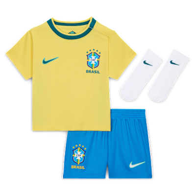 Brazil 2026 Stadium Home Baby/Toddler Nike Soccer Replica 3-Piece Kit from Nike - $75