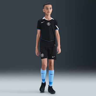 Chelsea F.C. 2025/26 Stadium Third Older Kids' Nike Dri-FIT Total 90 Football Replica Shirt