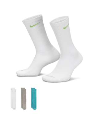 Unisex носки Nike Everyday Plus Cushioned Training Crew Socks (3 Pairs) для тренировок