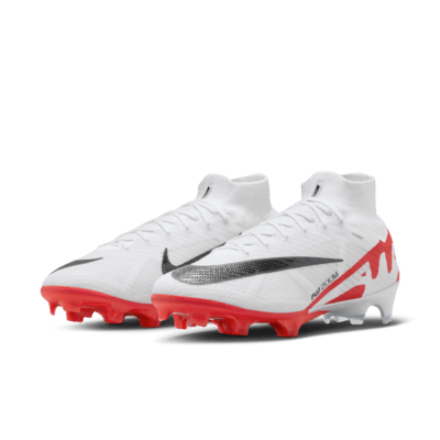 Tacos de fútbol de corte para terreno firme de corte high Nike Mercurial Superfly 9 Elite