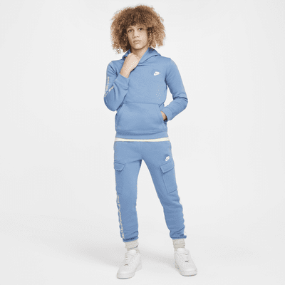 Felpa pullover in fleece con cappuccio Nike Sportswear Standard Issue – Ragazzo