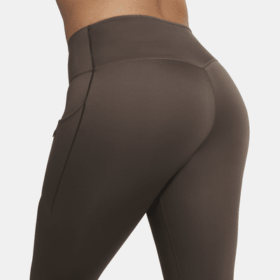 Leggings a todo o comprimento de cintura normal e suporte firme com bolsos Nike Go para mulher