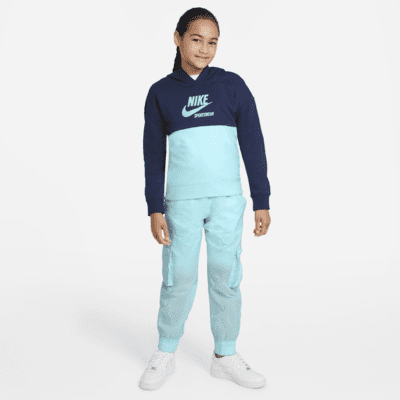 Sudadera con gorro de French Terry para niña talla grande Nike Sportswear Heritage