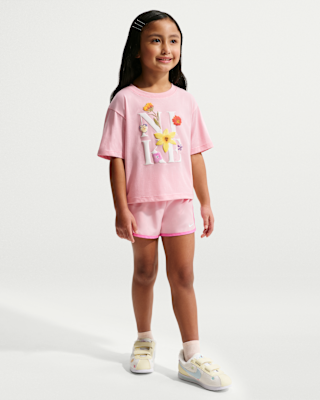 Детские  Nike Spring Into Floral Little Kids' Dri-FIT 2-Piece Tempo Set
