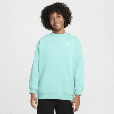 Φούτερ σε φαρδιά γραμμή Nike Sportswear Club Fleece για μεγάλα παιδιά