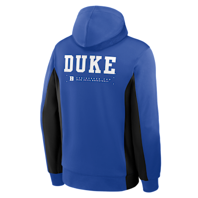 Chamarra con gorro universitaria Nike Dri-FIT de cierre completo para hombre Duke de partido