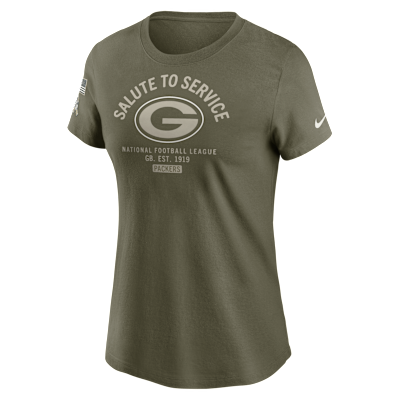 Green Bay Packers Salute to Service Sideline Women's Nike NFL T-Shirt