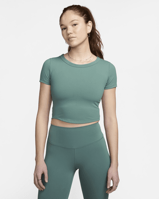 Женские шорты Nike One Fitted Dri-FIT Short-Sleeve Cropped Top