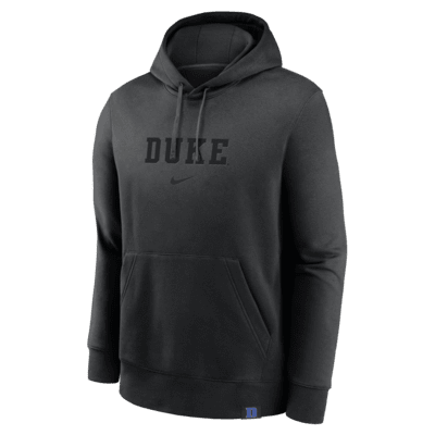 Sudadera con gorro sin cierre universitaria Nike para hombre Duke Blue Devils Statement Wordmark Lockup Heavyweight