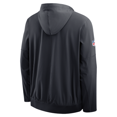 Chamarra Nike de la NFL de medio cierre con gorro para hombre Houston Texans Alt Option Route Anorak