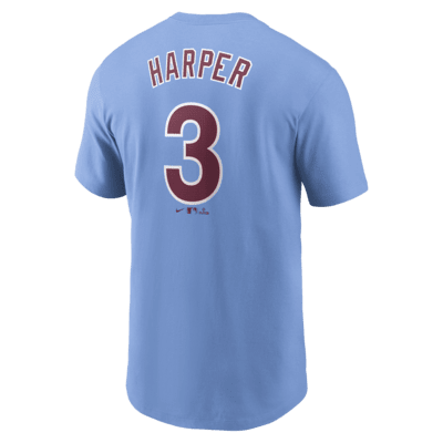Playera Nike de la MLB para hombre Bryce Harper Philadelphia Phillies Fuse