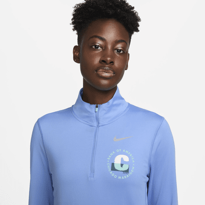 Nike Dri-fit Element 1/2-zip Running Top in Blue for Men