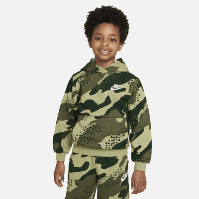 Nike Sportswear Club Camo Pullover Little Kids Hoodie