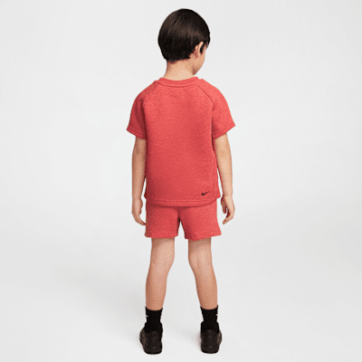 Nike Tech Fleece Toddler Tee and Shorts Set