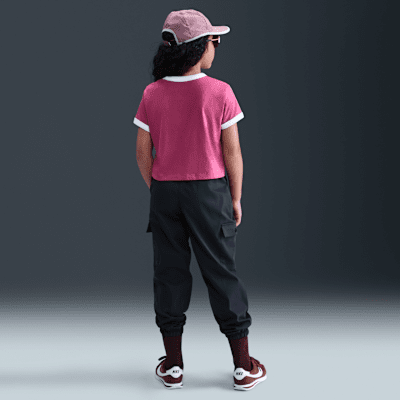 Playera cropped para niña talla grande Nike Sportswear