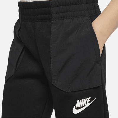 Joggers de tejido Fleece para niños pequeños Nike Sportswear