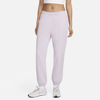 Pants de tejido Fleece para mujer Nike Solo Swoosh