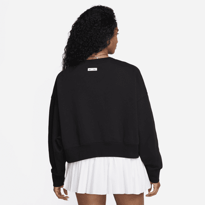 Sudadera oversized cropped de cuello redondo de tejido Fleece para mujer Nike Sportswear Phoenix