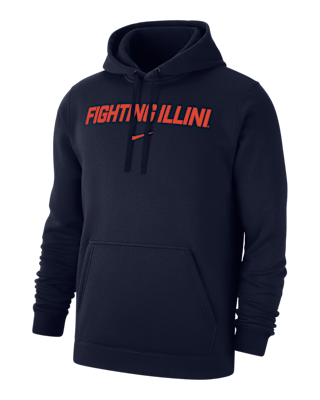 Мужское худи Illinois Club Fleece Nike College Pullover Hoodie