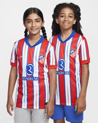 Подростковые джерси Atlético Madrid 2024/25 Stadium Home Big Kids' Nike Dri-FIT Soccer Replica Jersey