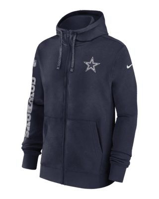 Мужское худи Dallas Cowboys Sideline Team Issue Club Nike NFL Full-Zip Hoodie