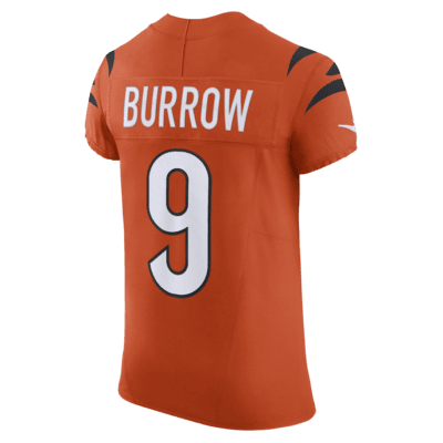 Jersey de fútbol americano Nike Dri-FIT de la NFL Elite para hombre Joe Burrow Cincinnati Bengals