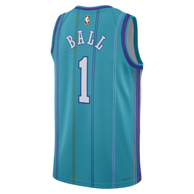 Jordan Charlotte Hornets 2 Ball nba basketball swingman jersey